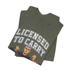 Funny Marriage License Unisex Te, License to carry