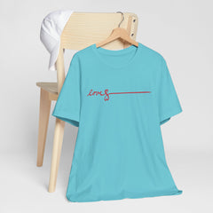 Love Signature T-Shirt – Minimal Red Script Tee