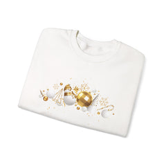 Festive Holiday Sweatshirt, Cozy Winter Apparel, Perfect Gift for Christmas, Tree Ornaments