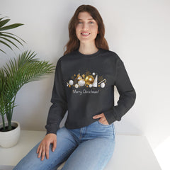 Festive Holiday Sweatshirt, Cozy Winter Apparel, Perfect Gift for Christmas, Tree Ornaments