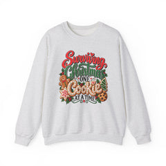 "Surviving Christmas One Cookie at a Time" Cozy Holiday Christmas Crewneck