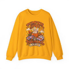 Pumpkin Spice & Paranormal Nights Crewneck Sweatshirt - Halloween