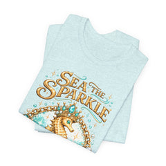 Sea the Sparkle Seahorse T-Shirt — Nautical Mermaid Beach Tee