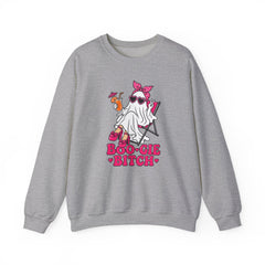 Boo-gie Bitch Ghost Crewneck Sweatshirt — Cute Retro Halloween Graphic