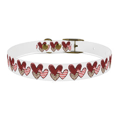 Dog Collar- Rustic Hearts