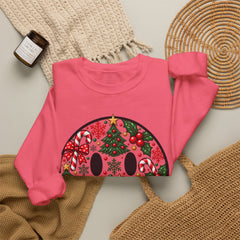 Christmas Smiley Crewneck Sweatshirt — Festive Holiday Smile Graphic
