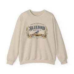 Bluebird Biscuit Co. Crewneck Sweatshirt — Vintage Bakery Logo Pullover