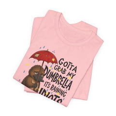 Funny Platypus T‑Shirt — "Gotta Grab My Dumbrella, It’s Raining Idiots Out There" Graphic Tee