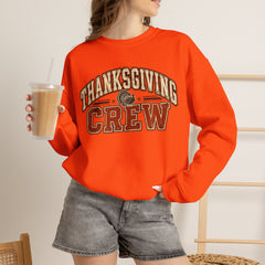 Thanksgiving Crew Sweatshirt - Vintage Turkey Family Holiday Pullover - Fall Apparel