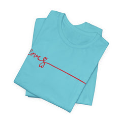 Love Signature T-Shirt – Minimal Red Script Tee