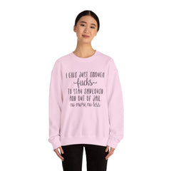 Funny Unisex Sweatshirt - Just Enough Fucks Given