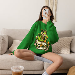 Hoppy Go Lucky Frog St. Patrick’s  Day Sweatshirt