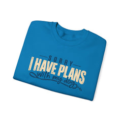 "Sorry I Have Plans With My Dog" Cozy Dog Lover Crewneck Sweatshirt