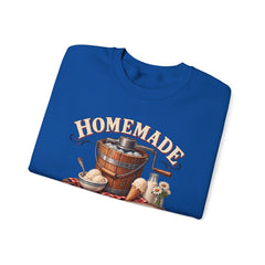 Crewneck Sweatshirt — "Homemade Ice Cream Social" Vintage Ice Cream Maker Design