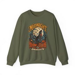 Midnight Howl Club Sweatshirt — Moonlit Wolves Graphic Crewneck