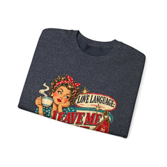 Retro Rosie 'Leave Me Alone' Vintage Pin-Up Graphic Sweatshirt- Valentine