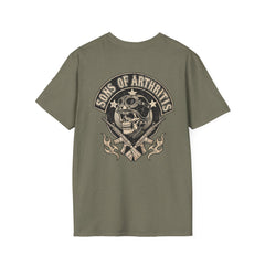 Sons of Arthritis Skull Tee — Military Biker Veteran Graphic T-Shirt