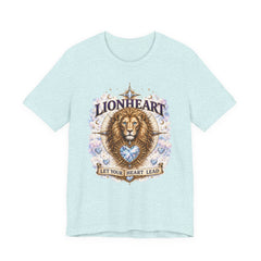 Lionheart T-Shirt — "Let Your Heart Lead" Lion Graphic Tee