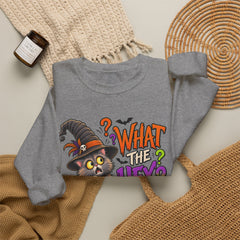 Halloween Cat 'What the Hex?' Crewneck Sweatshirt