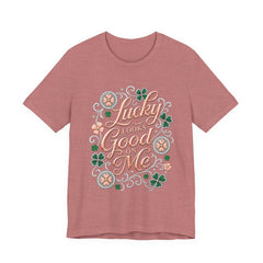 Lucky Looks Good On Me T‑Shirt — St. Patrick’s Day Clover Graphic Tee