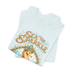 Sea the Sparkle Seahorse T-Shirt — Nautical Mermaid Beach Tee