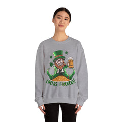 St. Patrick's Day Unisex Crewneck- Cheers Leprechaun