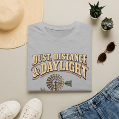 Dust, Distance & Daylight T-Shirt — Vintage Windmill Graphic Tee for Outdoor Lovers- Southern Heritage