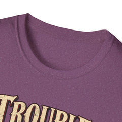 Trouble Has a New Captain T-Shirt — Pirate Skull Graphic Tee