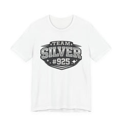 Team Silver #925 T‑Shirt — Vintage Sports Shield Tee - BP Jewelry