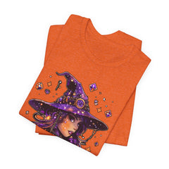 Enchanting Witch Graphic Tee - Perfect for Halloween, Gifts, Parties, Casual Wear, and Witchy Vibes