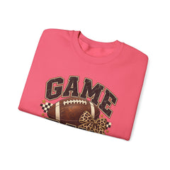 Game Day Sweatshirt — Leopard Football Graphic Crewneck