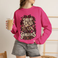 “Drop Dead Gorgeous” Gothic Hand Illustration w/rings- Jewelry Reveals