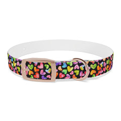 Dog Collar- Rainbow Hearts