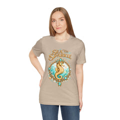 Sea the Sparkle Seahorse T-Shirt — Nautical Mermaid Beach Tee