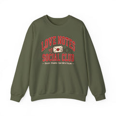 Love Notes Social Club Sweatshirt — Retro Valentine Crewneck