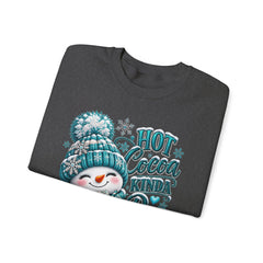 Hot Cocoa Kinda Day Sweatshirt- Winter- Christmas- Snowman