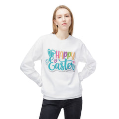 Happy Easter Unisex Midweight Softstyle Fleece Crewneck Sweatshirt