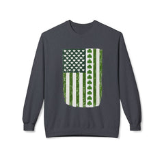 St. Patrick's Day Shamrock Flag Crewneck Sweatshirt