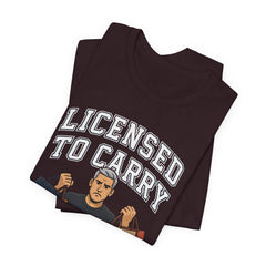 Funny Marriage License Unisex Te, License to carry