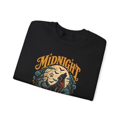 Midnight Howl Club Sweatshirt — Moonlit Wolves Graphic Crewneck