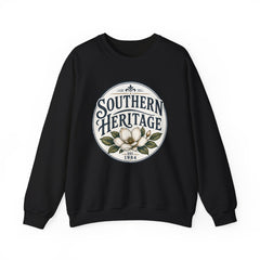 Southern Heritage Crewneck Sweatshirt — Vintage Magnolia Graphic