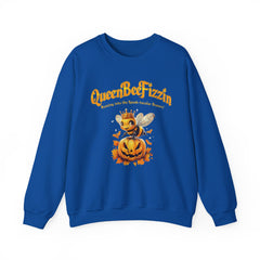 Fall Queen Bee Crewneck Sweatshirt - Halloween Pumpkin Design