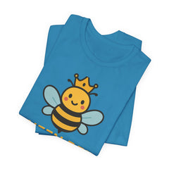 Queen Bee Fizzin' Unisex T-Shirt - Cute Bee Graphic Tee for Bee Lovers