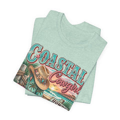 Coastal Cowgirl Tee — "Howdy Shore" Beach Western Graphic T-Shirt