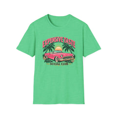Expensive Taste Social Club T-Shirt — Retro Palm & Classic Car Tee