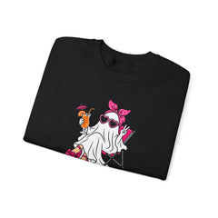 Boo-gie Bitch Ghost Crewneck Sweatshirt — Cute Retro Halloween Graphic