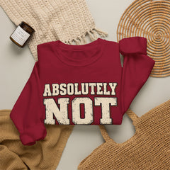 Fun Attitude Sweatshirt “Absolutely Not”