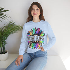 “Mom Life” Vintage Cool Life Flower Crewneck Sweatshirt