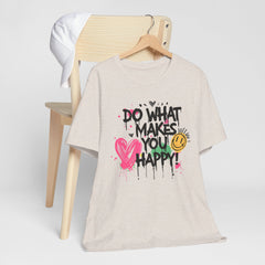Do What Makes You Happy Tee | Unisex Jersey Short Sleeve Shirt, Positive Vibes Shirt, Gift for Friends, Uplifting Apparel, Casual [...]