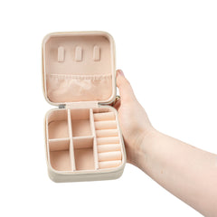 Compact 'Time To Hive' Jewelry Travel Case – Portable Ring & Earring Organizer